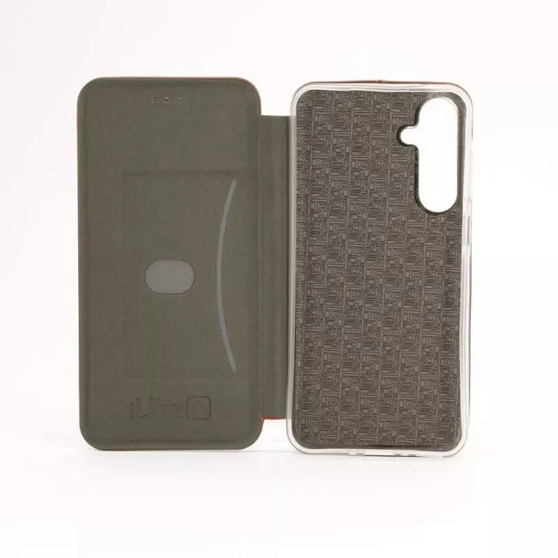 iLike Funda tipo libro para Samsung Galaxy A35 ciruela
