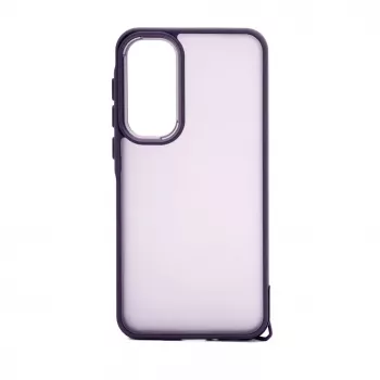 iLike Funda híbrida de PC para Samsung Galaxy A35 morado