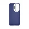 iLike Funda híbrida con soporte para cámara para Samsung Galaxy A15 azul