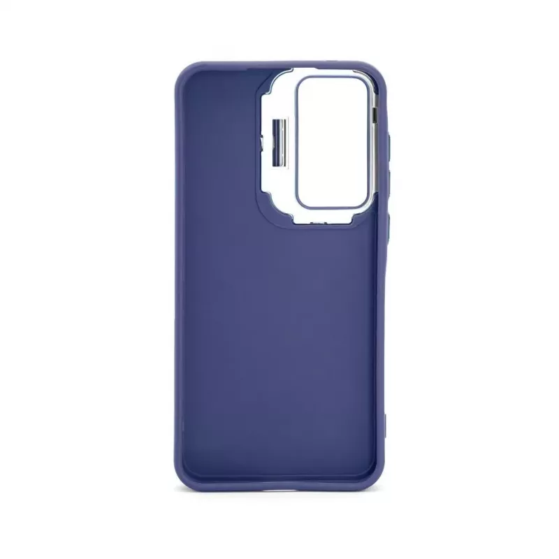 iLike Funda híbrida con soporte para cámara para Samsung Galaxy A15 azul