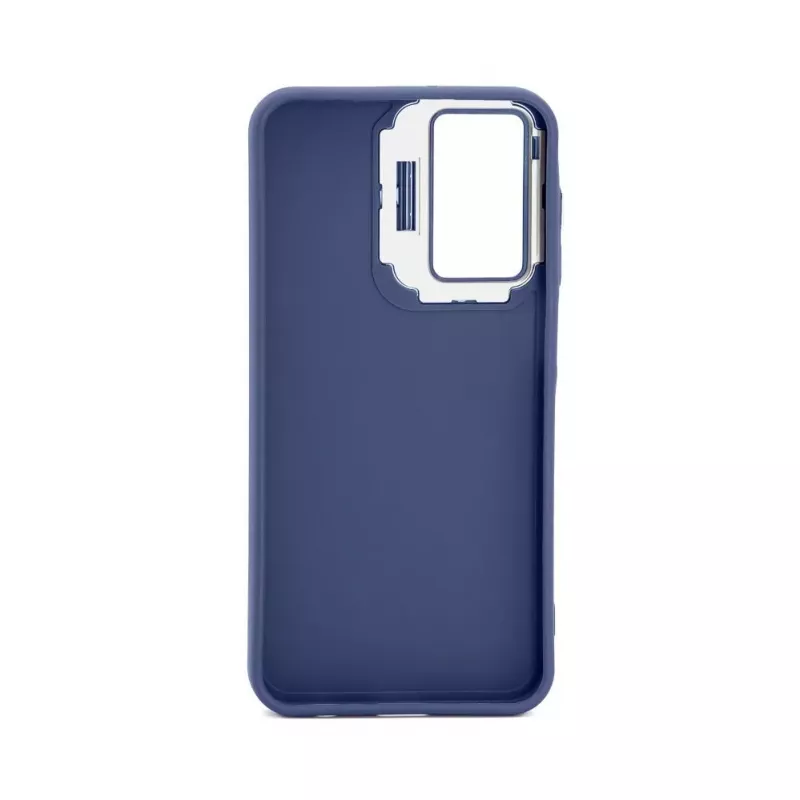 iLike Funda híbrida con soporte para cámara para Samsung Galaxy A35 azul