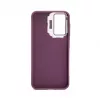 iLike Funda híbrida con soporte para cámara para Samsung Galaxy A55 ciruela