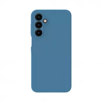 Evelatus Funda de silicona Premium Soft Touch para Samsung Galaxy A14 4G / 5G gris azul