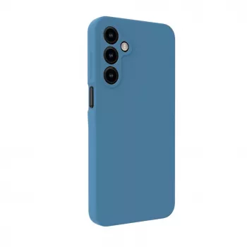 Evelatus Funda de silicona Premium Soft Touch para Samsung Galaxy A14 4G / 5G gris azul