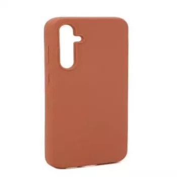 Evelatus Funda de silicona Premium Soft Touch para Samsung Galaxy A34 marrón saddle