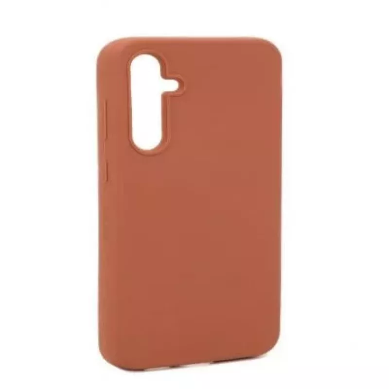 Evelatus Funda de silicona Premium Soft Touch para Samsung Galaxy A34 marrón saddle
