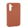 Evelatus Funda de silicona Premium Soft Touch para Samsung Galaxy A54 marrón saddle