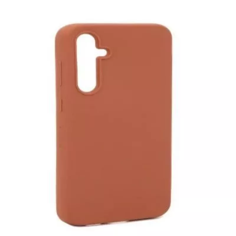 Evelatus Funda de silicona Premium Soft Touch para Samsung Galaxy A54 marrón saddle