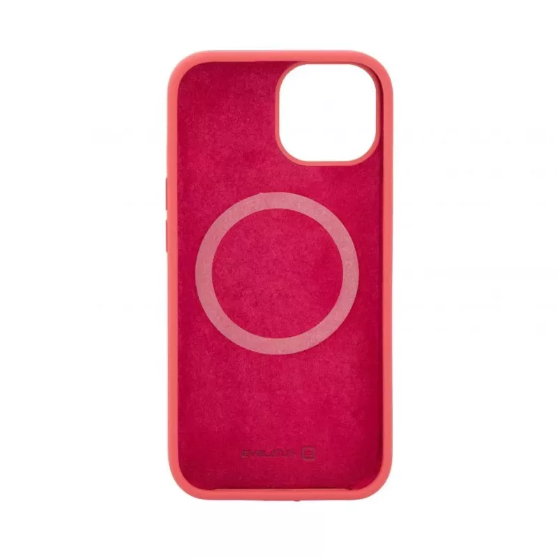 Evelatus Funda de silicona Premium MagSafe Soft Touch para Apple iPhone 15 camelia