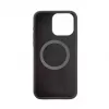 Evelatus Funda de silicona Premium MagSafe Soft Touch New Function para Apple iPhone 15 Pro negro