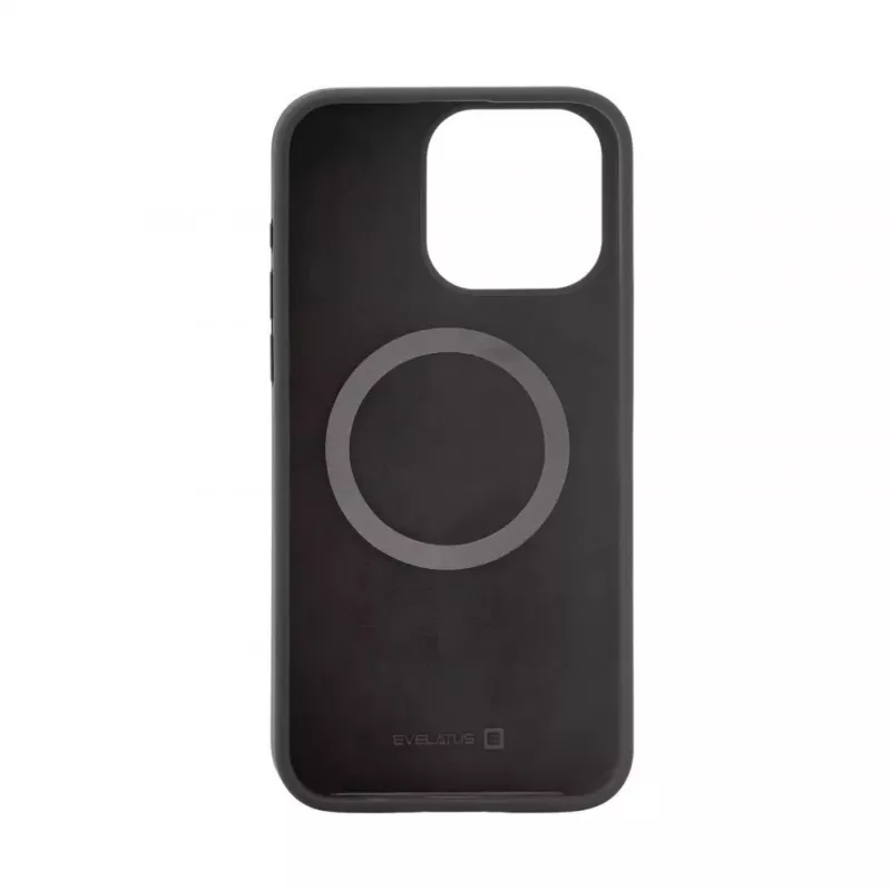 Evelatus Apple iPhone 15 Pro Max Funda de silicona Premium MagSafe Soft Touch New Function negra