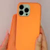 Evelatus Apple iPhone 15 Pro Max Funda de silicona Premium MagSafe Soft Touch New Function naranja
