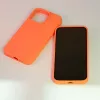 Evelatus Apple iPhone 15 Pro Max Funda de silicona Premium MagSafe Soft Touch New Function naranja