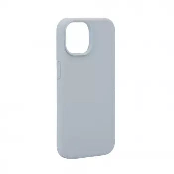 Evelatus Apple iPhone 15 Funda de silicona Premium MagSafe Soft Touch New Function gris azulado