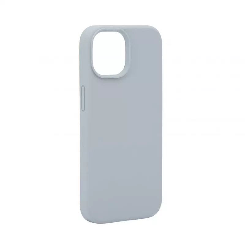 Evelatus Apple iPhone 15 Funda de silicona Premium MagSafe Soft Touch New Function gris azulado