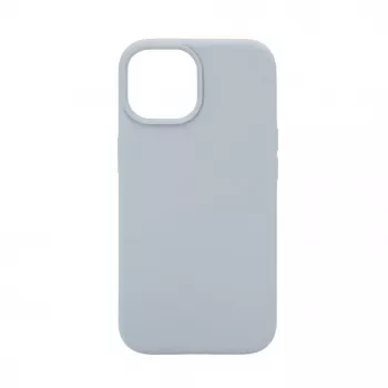 Evelatus Apple iPhone 15 Funda de silicona Premium MagSafe Soft Touch New Function gris azulado