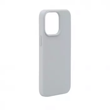 Evelatus Apple iPhone 15 Pro Funda de silicona Premium MagSafe Soft Touch New Function gris azulado