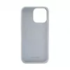 Evelatus Apple iPhone 15 Pro Funda de silicona Premium MagSafe Soft Touch New Function gris azulado