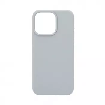 Evelatus Apple iPhone 15 Pro Funda de silicona Premium MagSafe Soft Touch New Function gris azulado