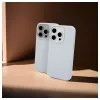 Evelatus Apple iPhone 15 Pro Max Funda de silicona Premium MagSafe Soft Touch New Function gris azulado
