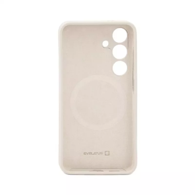 Evelatus Samsung Galaxy S24 Funda de silicona Premium MagSafe Soft Touch gris