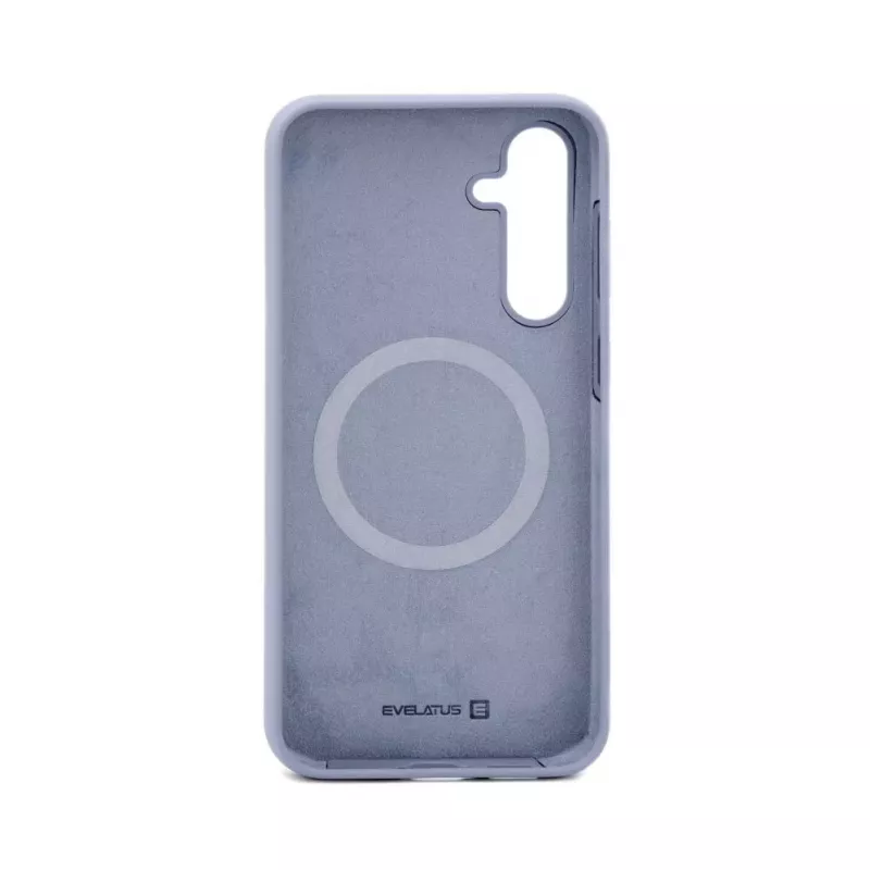 Evelatus Samsung Galaxy S23 FE Funda de silicona Premium Soft Touch gris lavanda