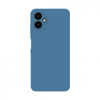 Evelatus Samsung Galaxy A05 Funda de silicona Premium Soft Touch azul medianoche