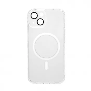 Evelatus Apple iPhone 14 Funda transparente con MagSafe y protección de cámara transparente