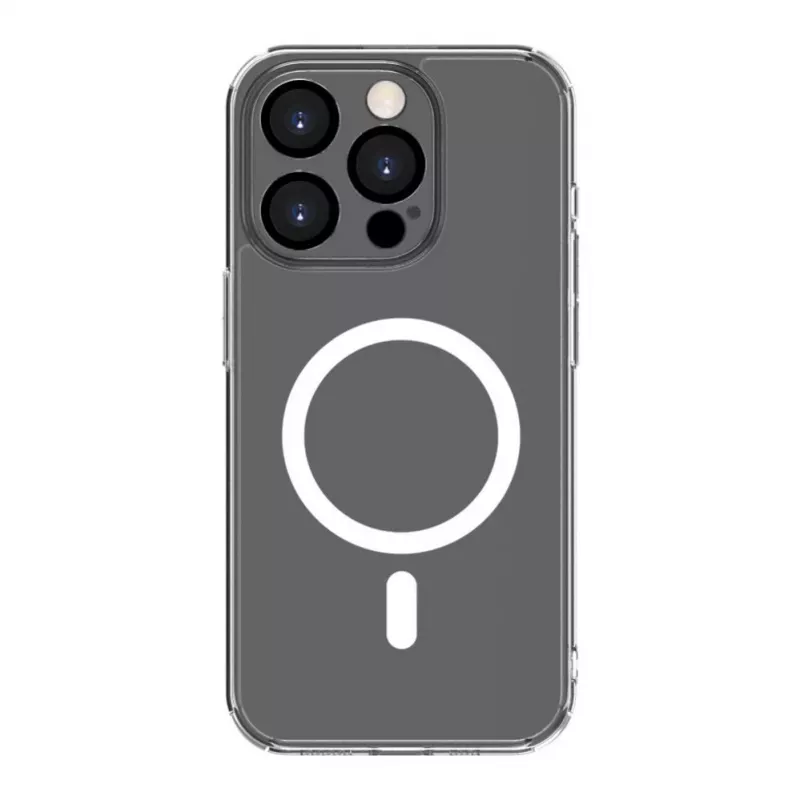 Evelatus Apple iPhone 14 Pro Max Funda transparente con MagSafe y protección de cámara transparente