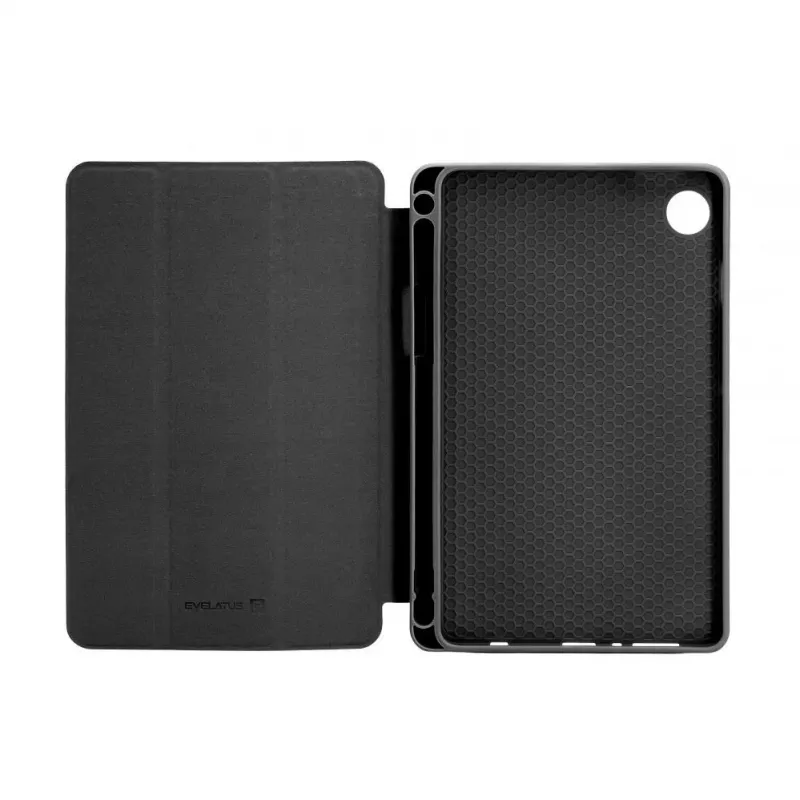 Evelatus Galaxy Tab A9 Funda para tablet con forro interior de microfibra sintética negra