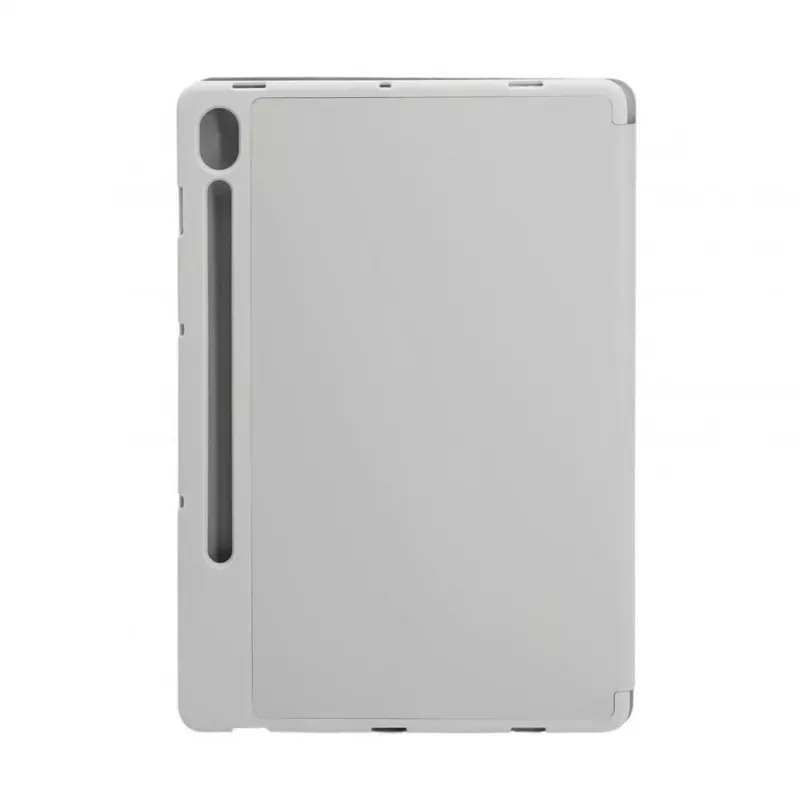 Evelatus Galaxy Tab S9 FE Funda para tablet con interior de microfibra sintética plateada
