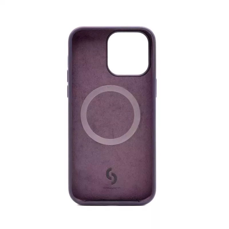 Connect Apple iPhone 14 Pro Max Funda de Silicona Soft Touch MagSafe Premium New Function Lila