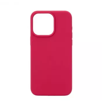 Connect Apple iPhone 15 Pro Funda de Silicona Soft Touch MagSafe Premium New Function Rose Red