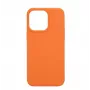 Connect Apple iPhone 15 Pro Max Funda de Silicona Soft Touch MagSafe Premium New Function Naranja