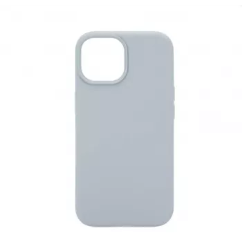 Connect Apple iPhone 13 Funda de Silicona Soft Touch MagSafe Premium New Function Grey Blue