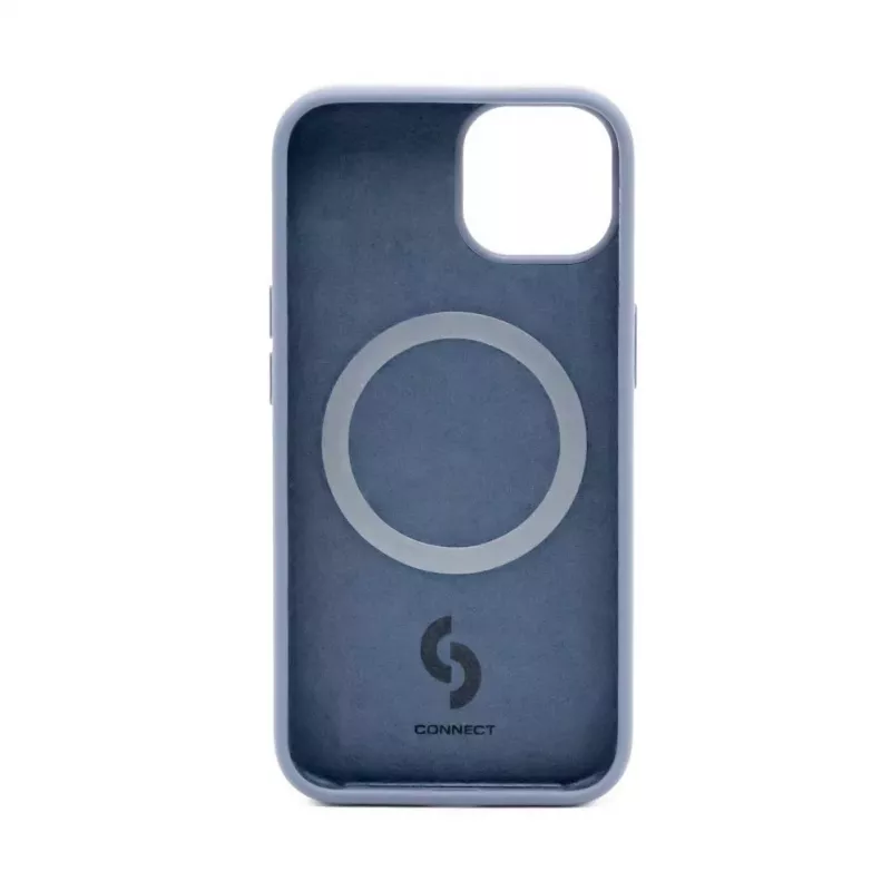Connect Apple iPhone 14 Funda de Silicona Soft Touch MagSafe Premium Midnight Blue