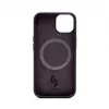 Connect Apple iPhone 14 Funda de Silicona Soft Touch MagSafe Premium New Function Morado