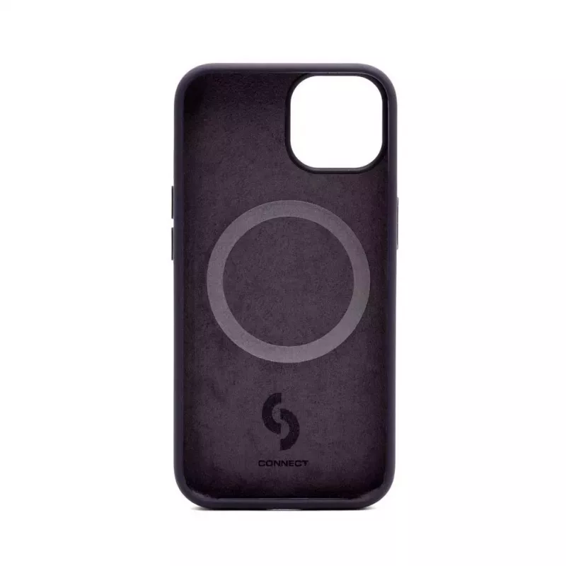 Connect Apple iPhone 14 Funda de Silicona Soft Touch MagSafe Premium New Function Morado