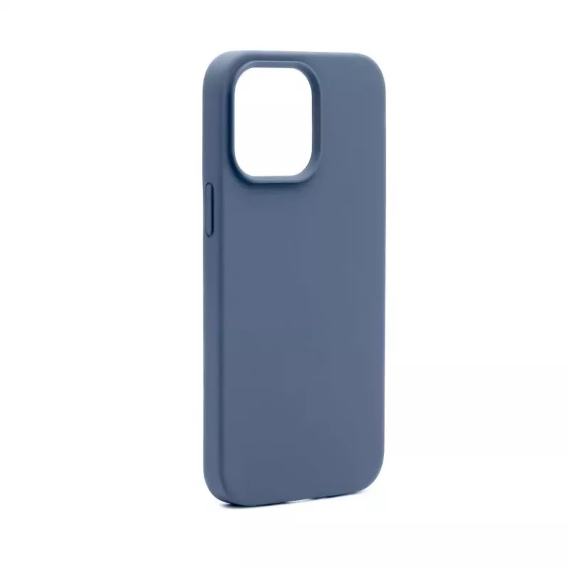 Connect Apple iPhone 14 Pro Funda de Silicona Soft Touch MagSafe Premium New Function Midnight Blue