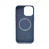 Connect Apple iPhone 14 Pro Funda de Silicona Soft Touch MagSafe Premium New Function Midnight Blue