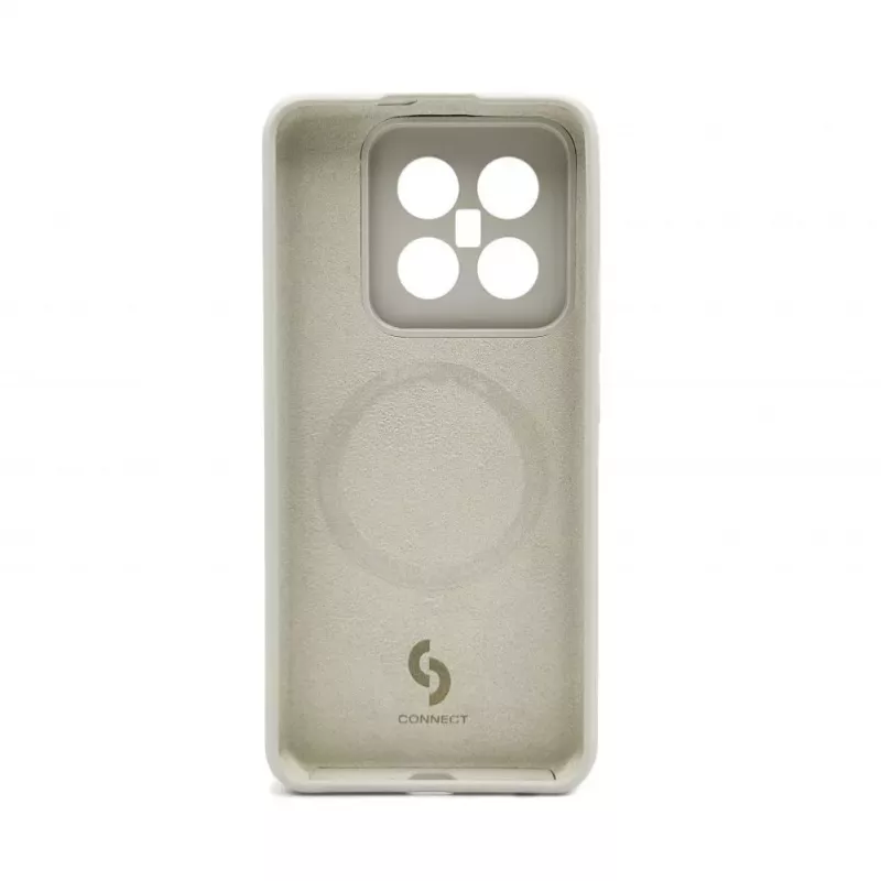 Connect Xiaomi 14 Pro Funda de Silicona Soft Touch Magnética de Calidad Premium Gris
