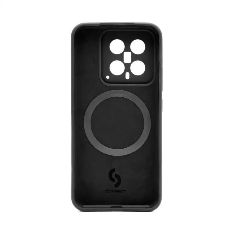 Connect Xiaomi 14 Funda de Silicona Soft Touch Magnética de Calidad Premium Negro