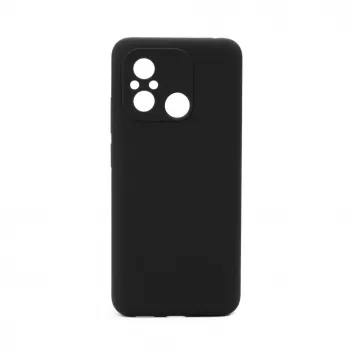 Connect Xiaomi Redmi 12C Funda de Silicona Soft Touch de Calidad Premium Negro