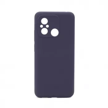 Connect Xiaomi Redmi 12C Funda de Silicona Soft Touch de Calidad Premium Midnight Blue