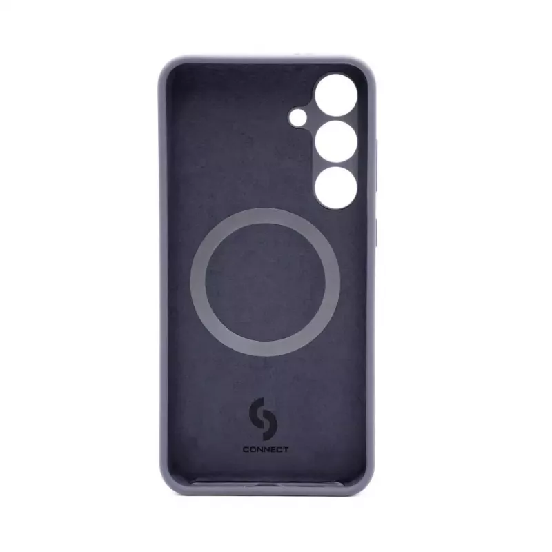 Connect Samsung Galaxy S24 Plus Funda de silicona Soft Touch magnética de calidad premium azul medianoche