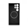 Connect Samsung Galaxy S24 Ultra Funda de silicona Soft Touch magnética de calidad premium negra