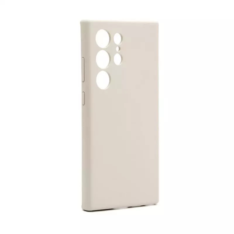 Connect Samsung Galaxy S24 Ultra Funda de silicona Soft Touch magnética de calidad premium gris