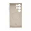 Connect Samsung Galaxy S24 Ultra Funda de silicona Soft Touch magnética de calidad premium gris