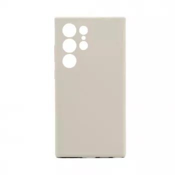 Connect Samsung Galaxy S24 Ultra Funda de silicona Soft Touch magnética de calidad premium gris