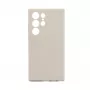 Connect Samsung Galaxy S24 Ultra Funda de silicona Soft Touch magnética de calidad premium gris
